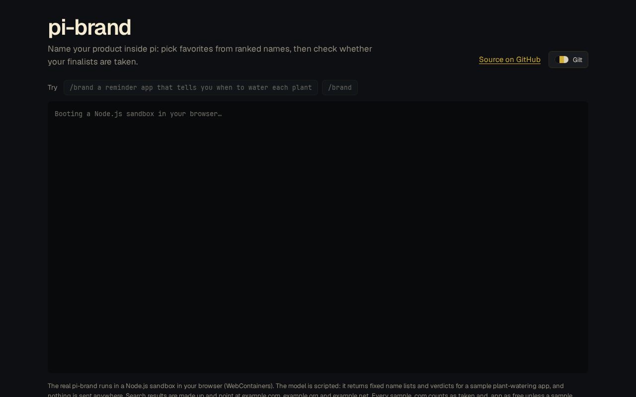 Preview of Pi Brand