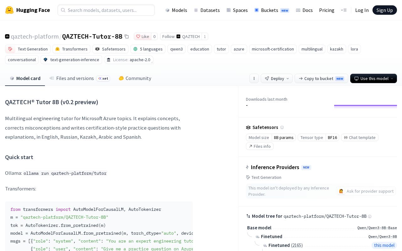 Preview of Qaztech Tutor