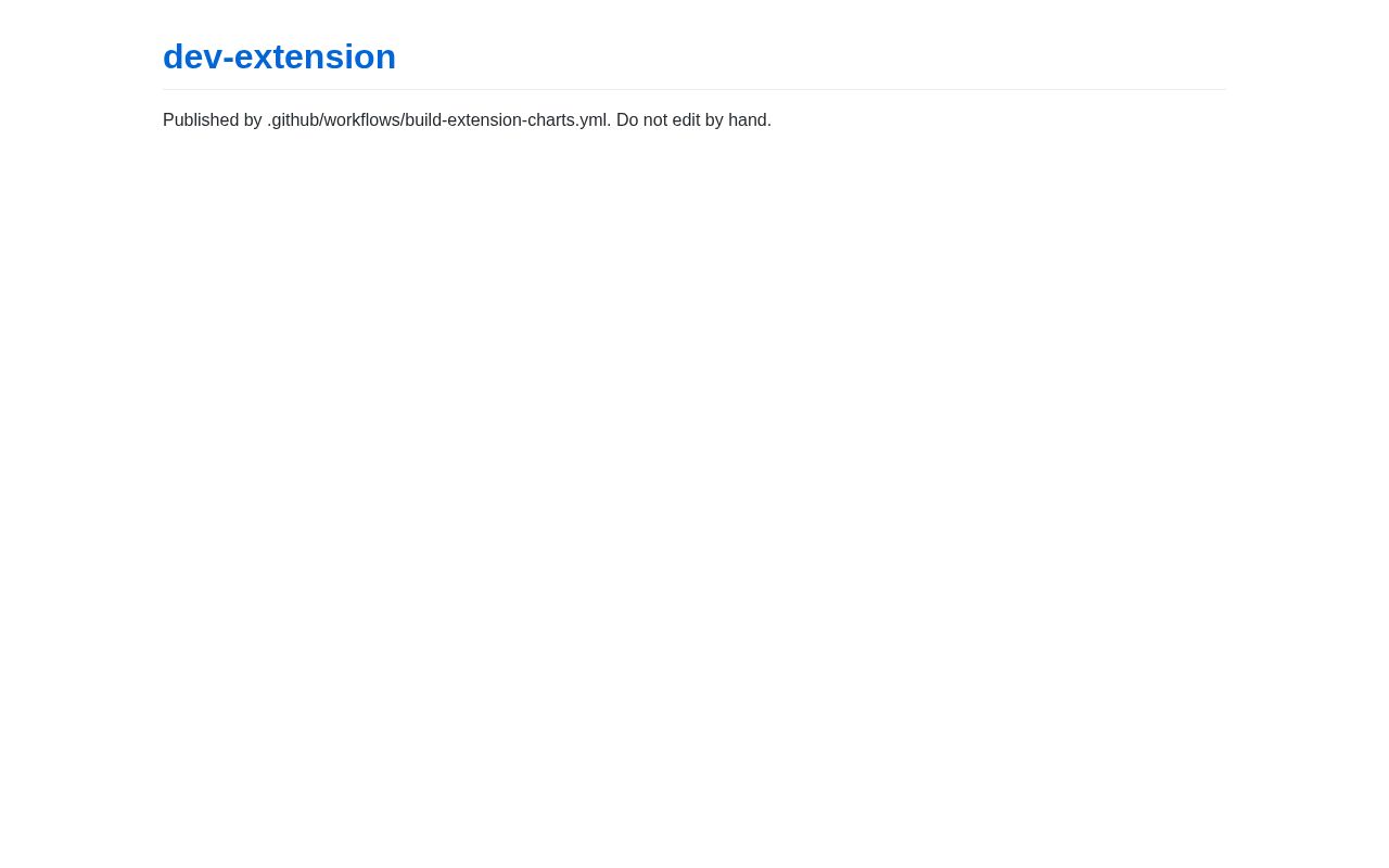 Preview of Dev Extension