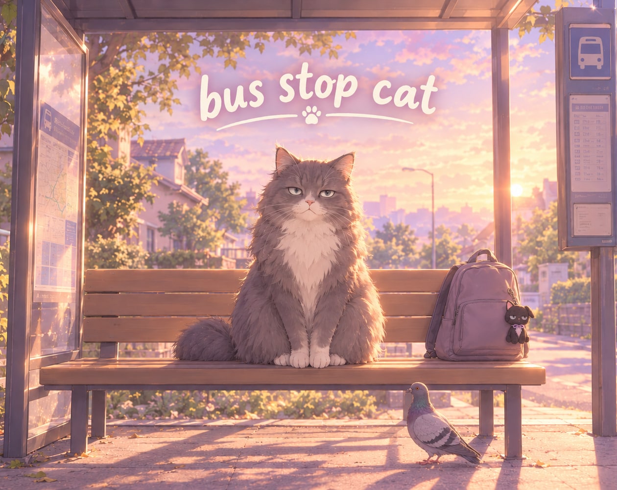 Preview of bus stop cat