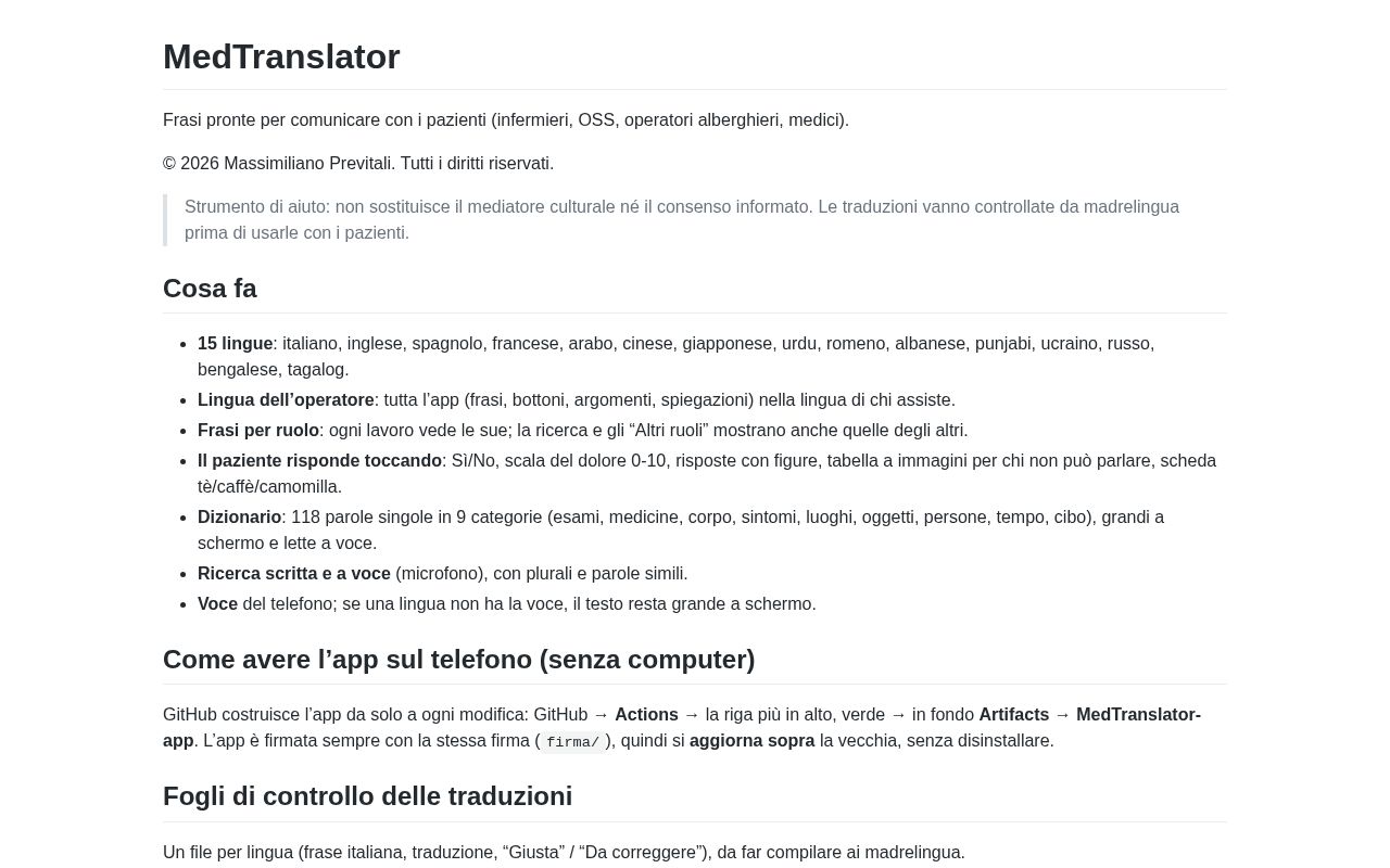 Preview of MedTranslator