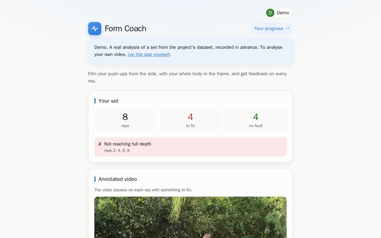 Preview of Form Coach