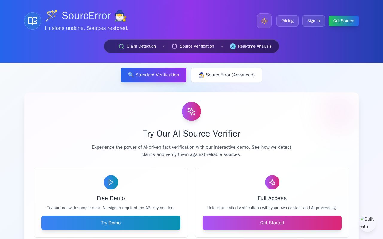 Preview of SourcError