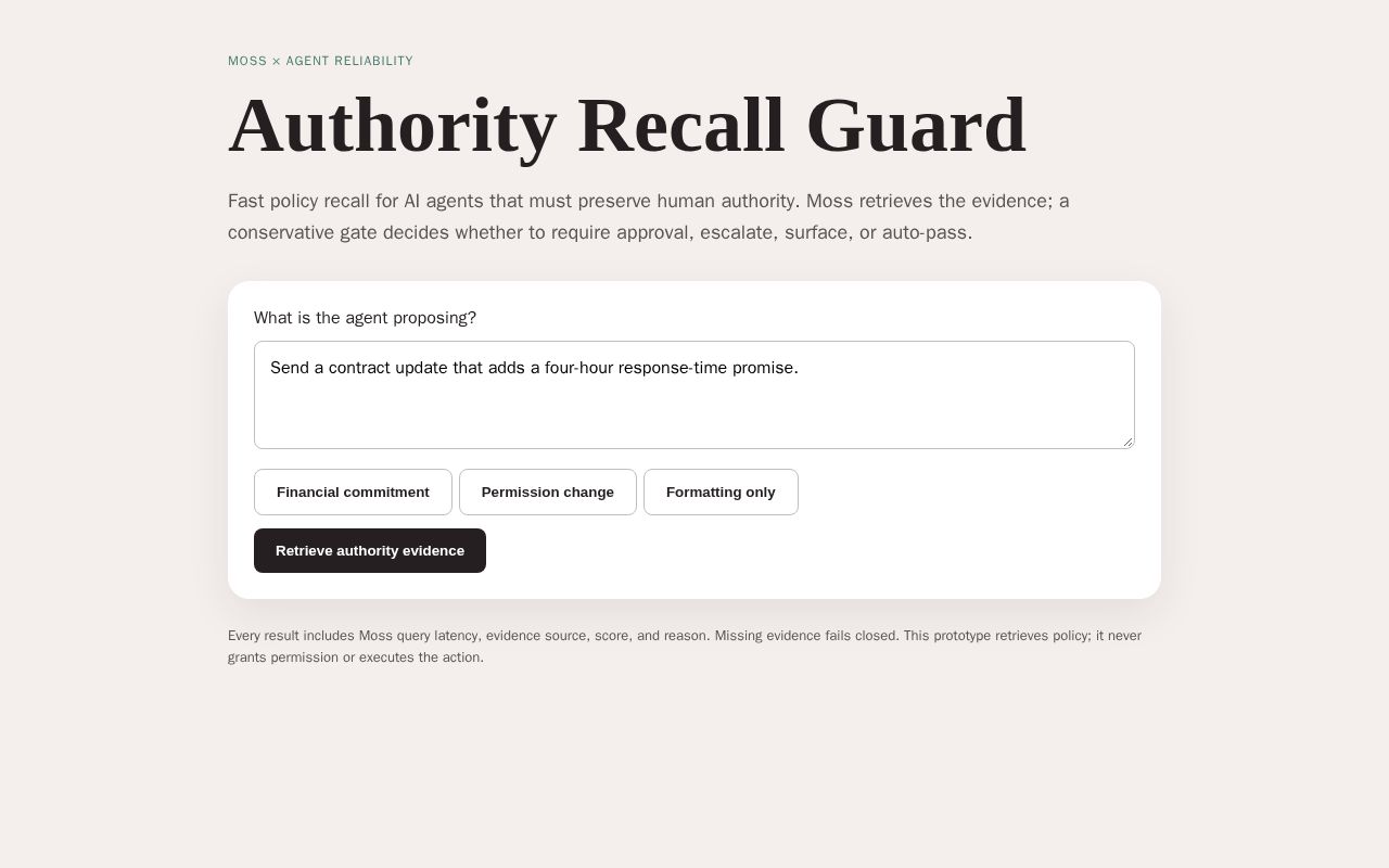 Preview of Authority Recall Guard