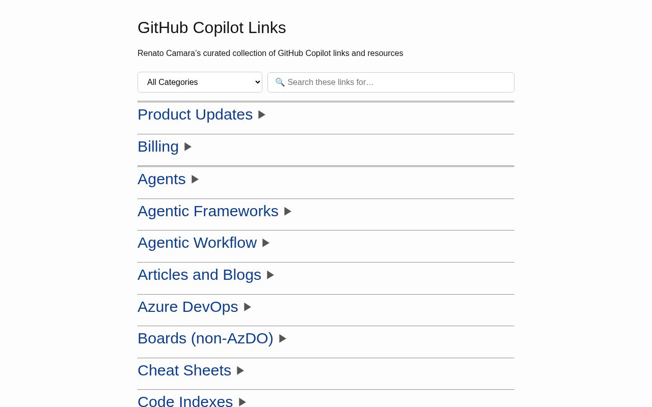 Preview of Copilot Links Repo