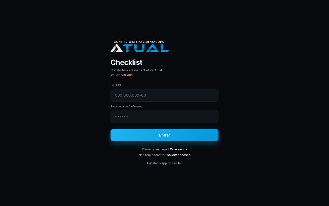 Preview of Checklist Atual