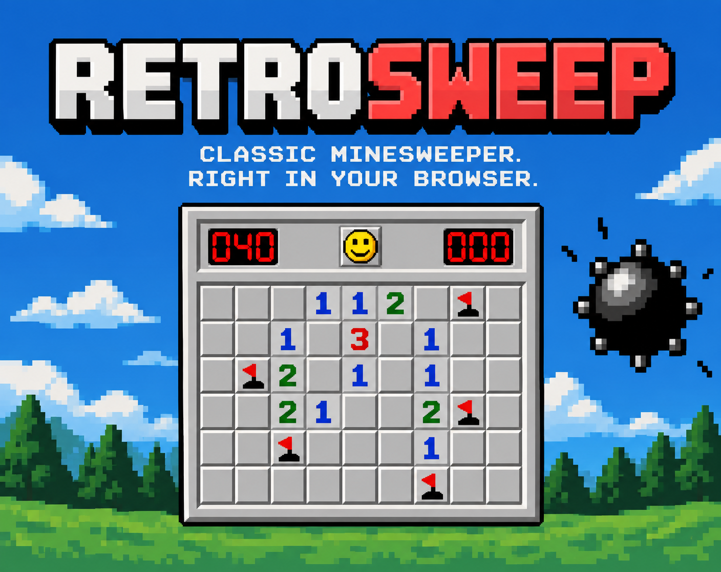 Preview of Retrosweep | Minesweeper Daily Challenge