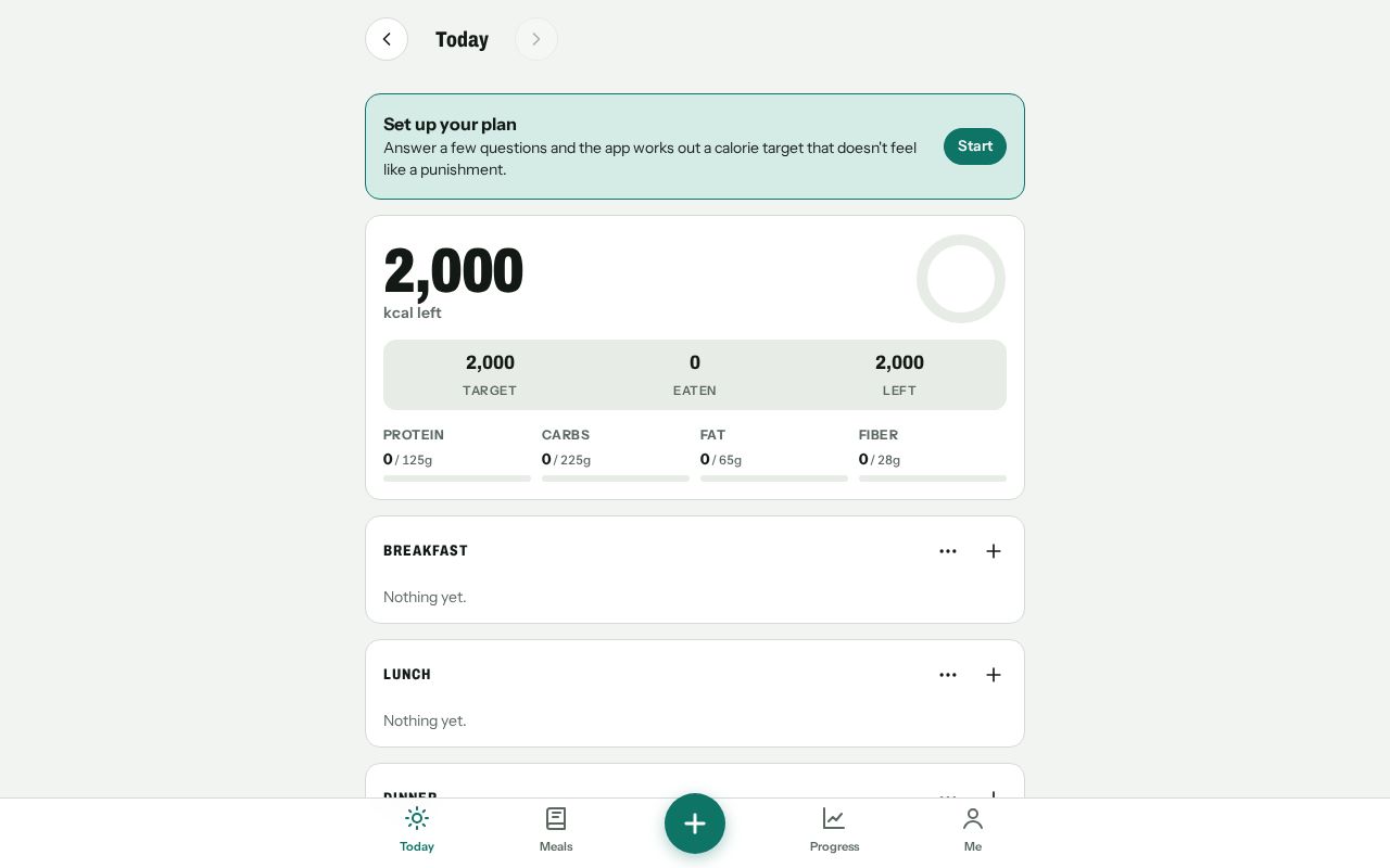 Preview of Calorie Log
