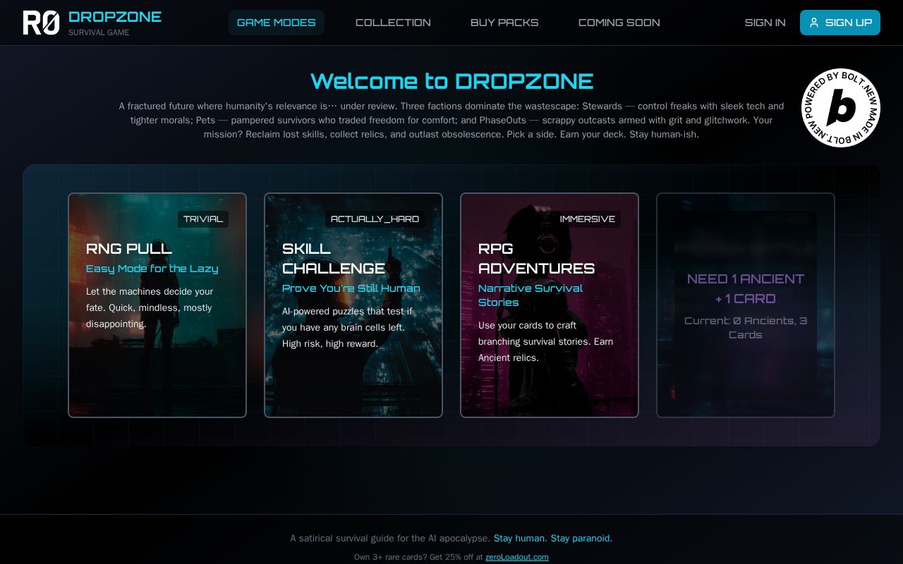 Preview of Revolution Zero: DropZone