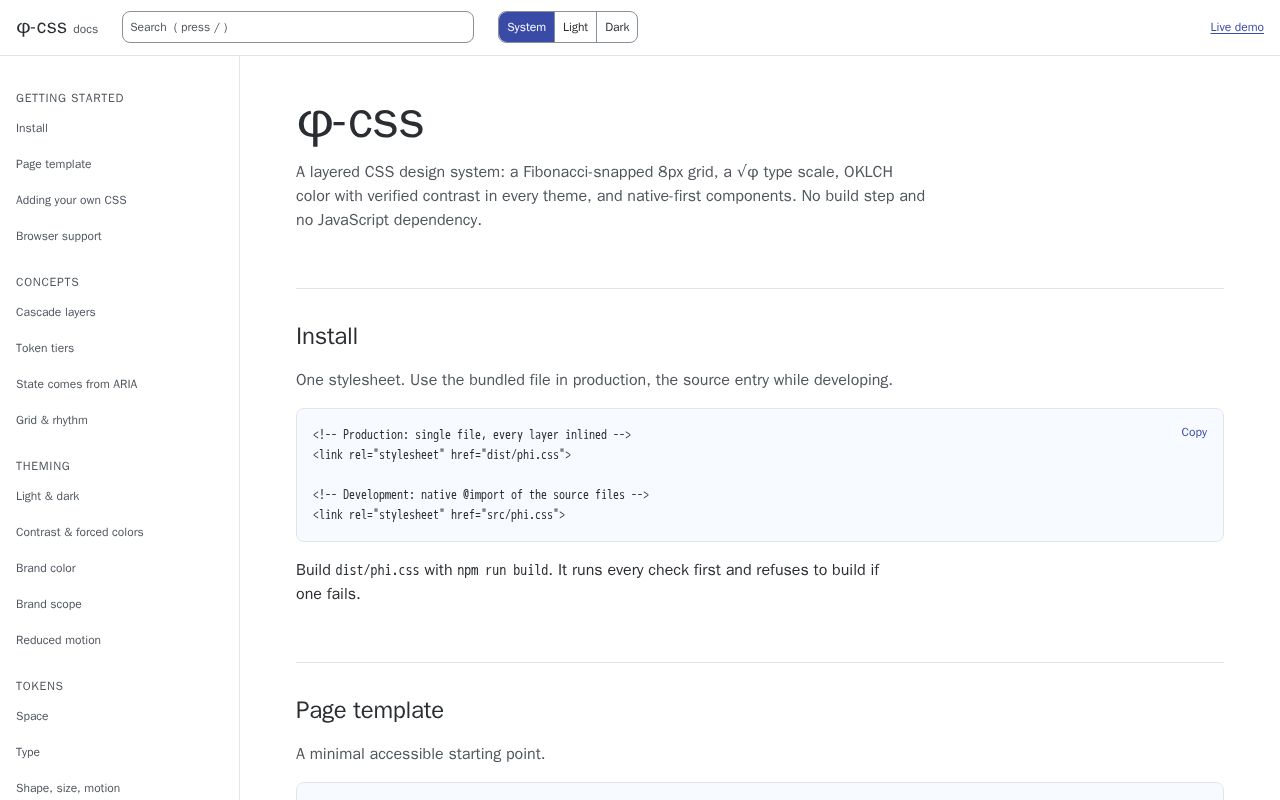 Preview of Phi Css
