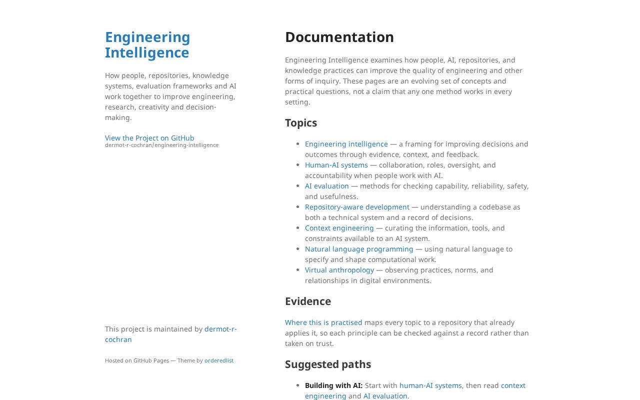 Preview of Engineering Intelligence