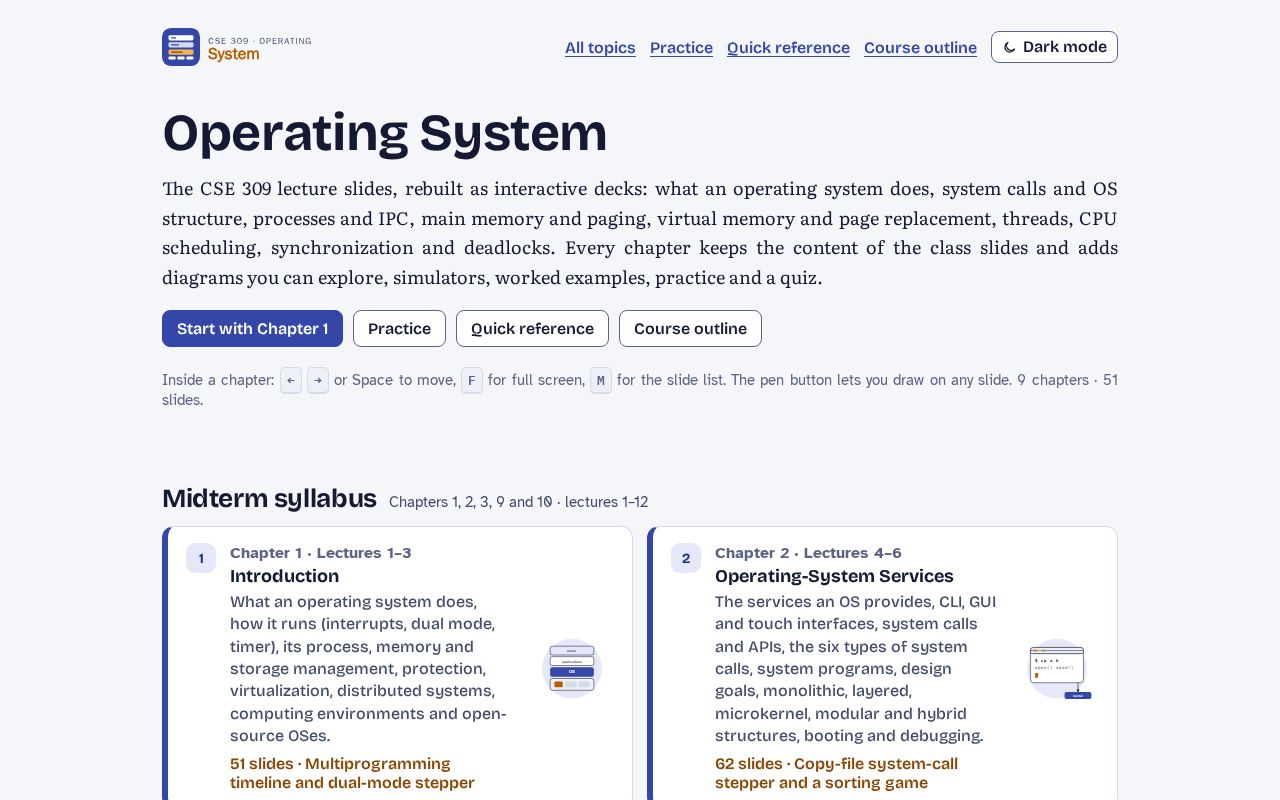 Preview of CSE 309 Operating System