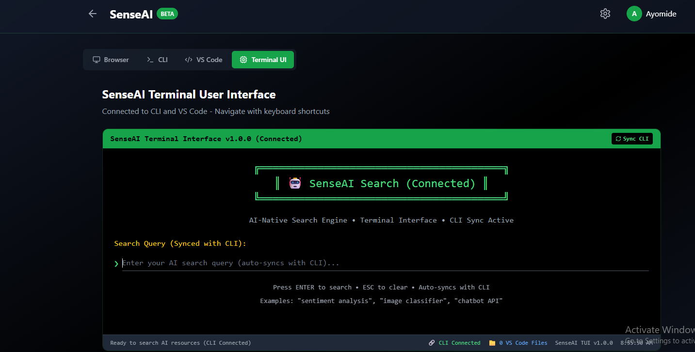Preview of senseai