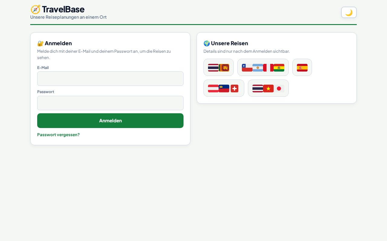 Preview of TravelBase