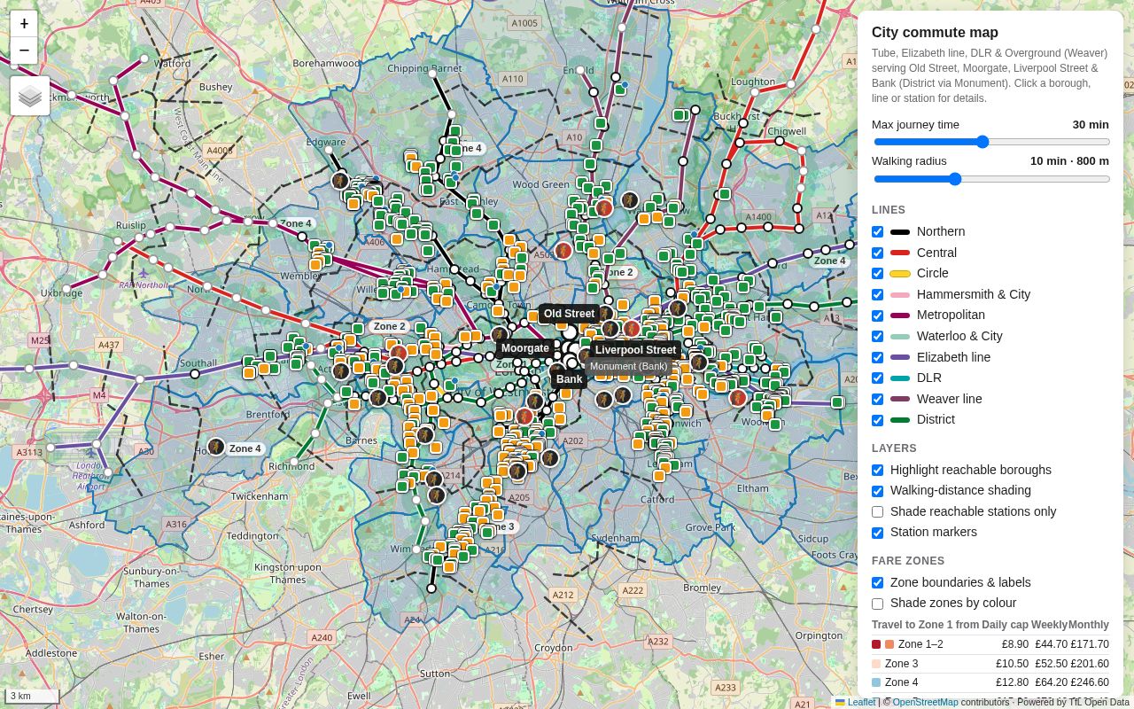 Preview of London Tube Map