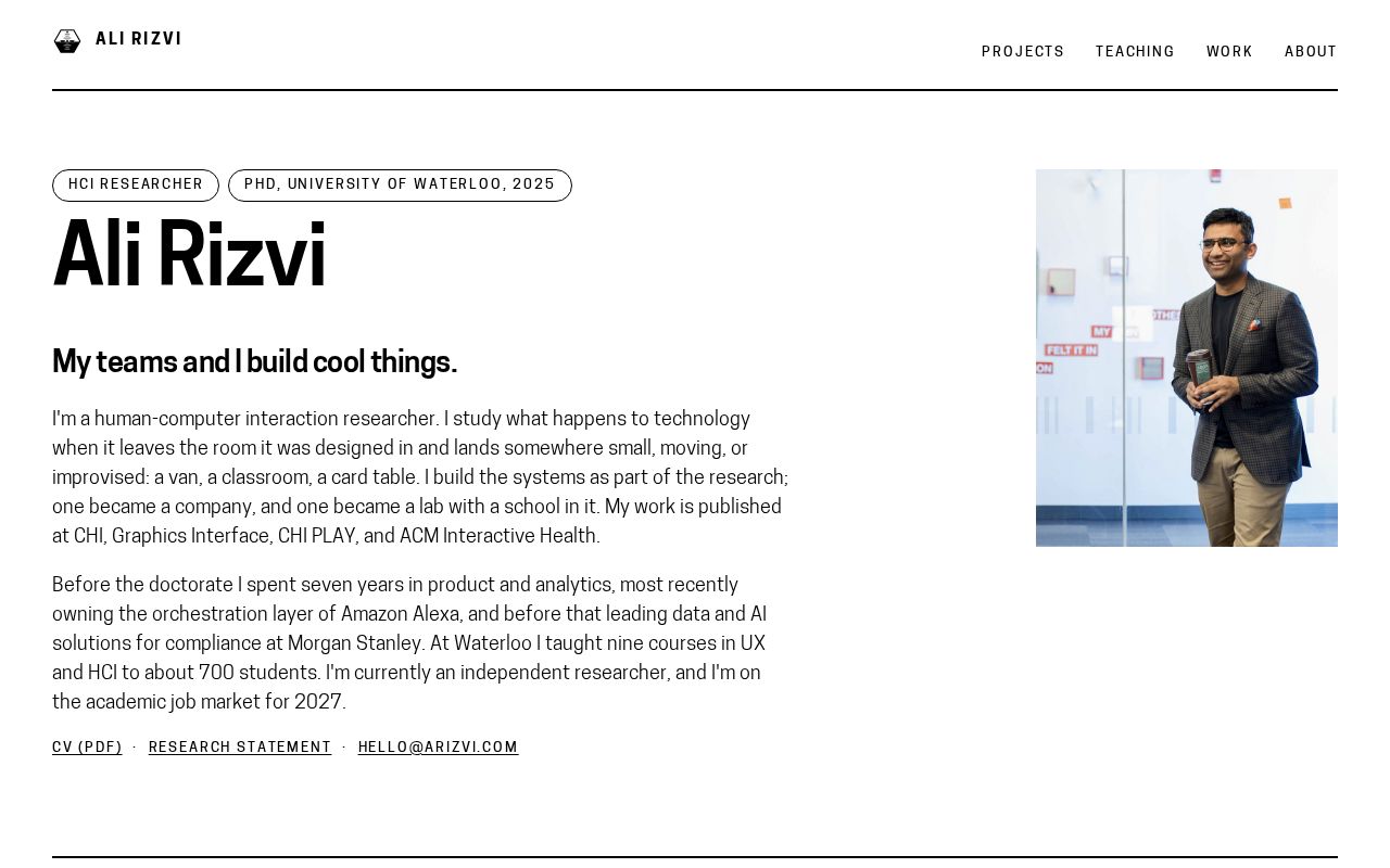 Preview of Personal site for arizvi.com (Astro, GitHub Pages)