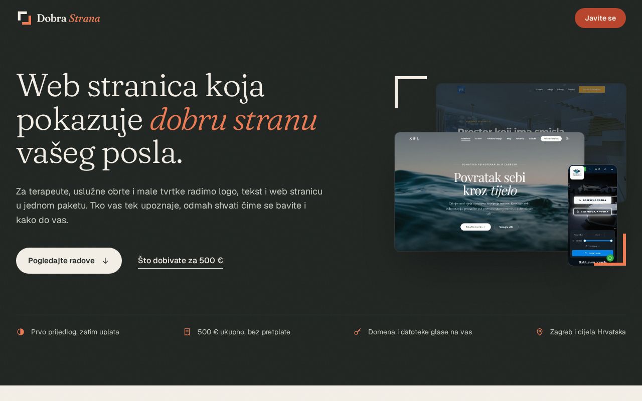 Preview of Dobra Strana Web