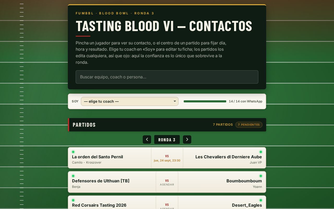 Preview of Agenda BloodBowl
