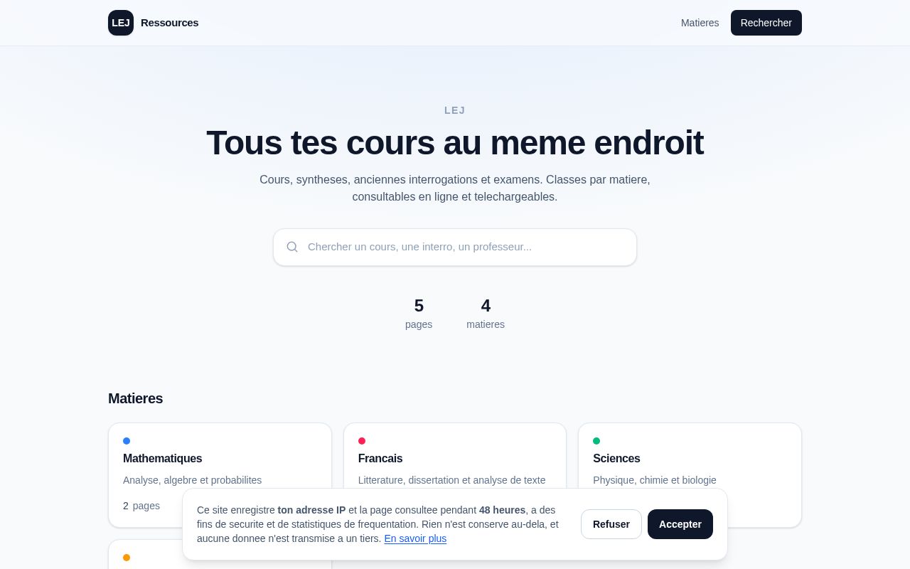 Preview of Lej Ressources