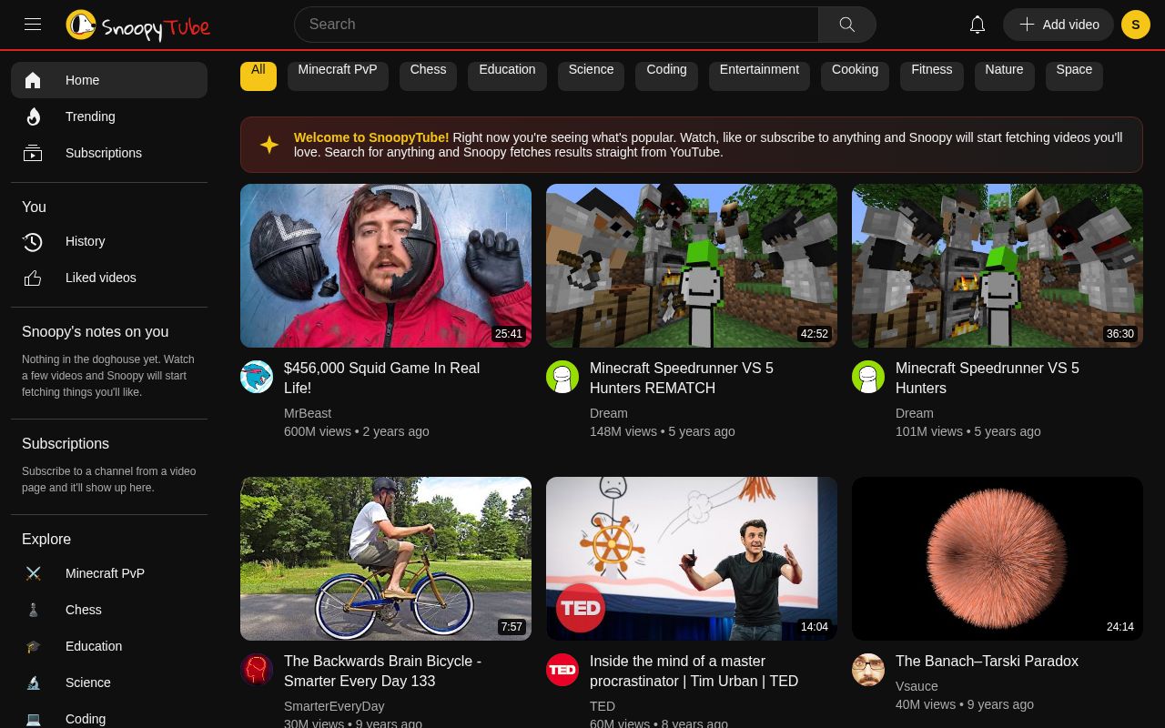 Preview of Snoopytube