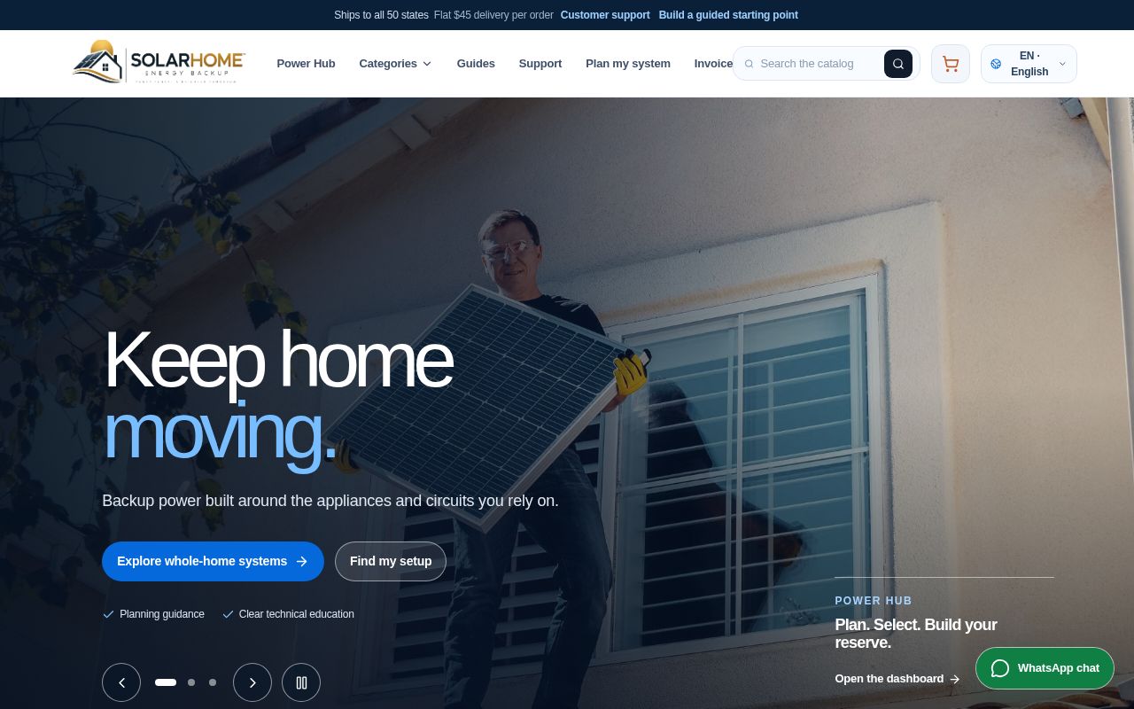 Preview of Solarhomeenergybackup Com
