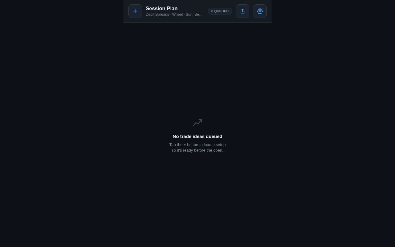 Preview of Trade Ideas App