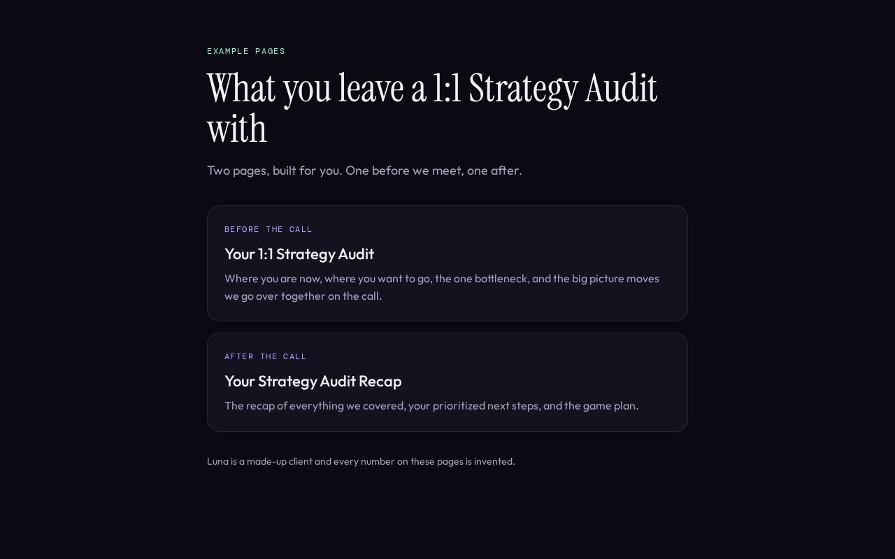 Preview of Audits