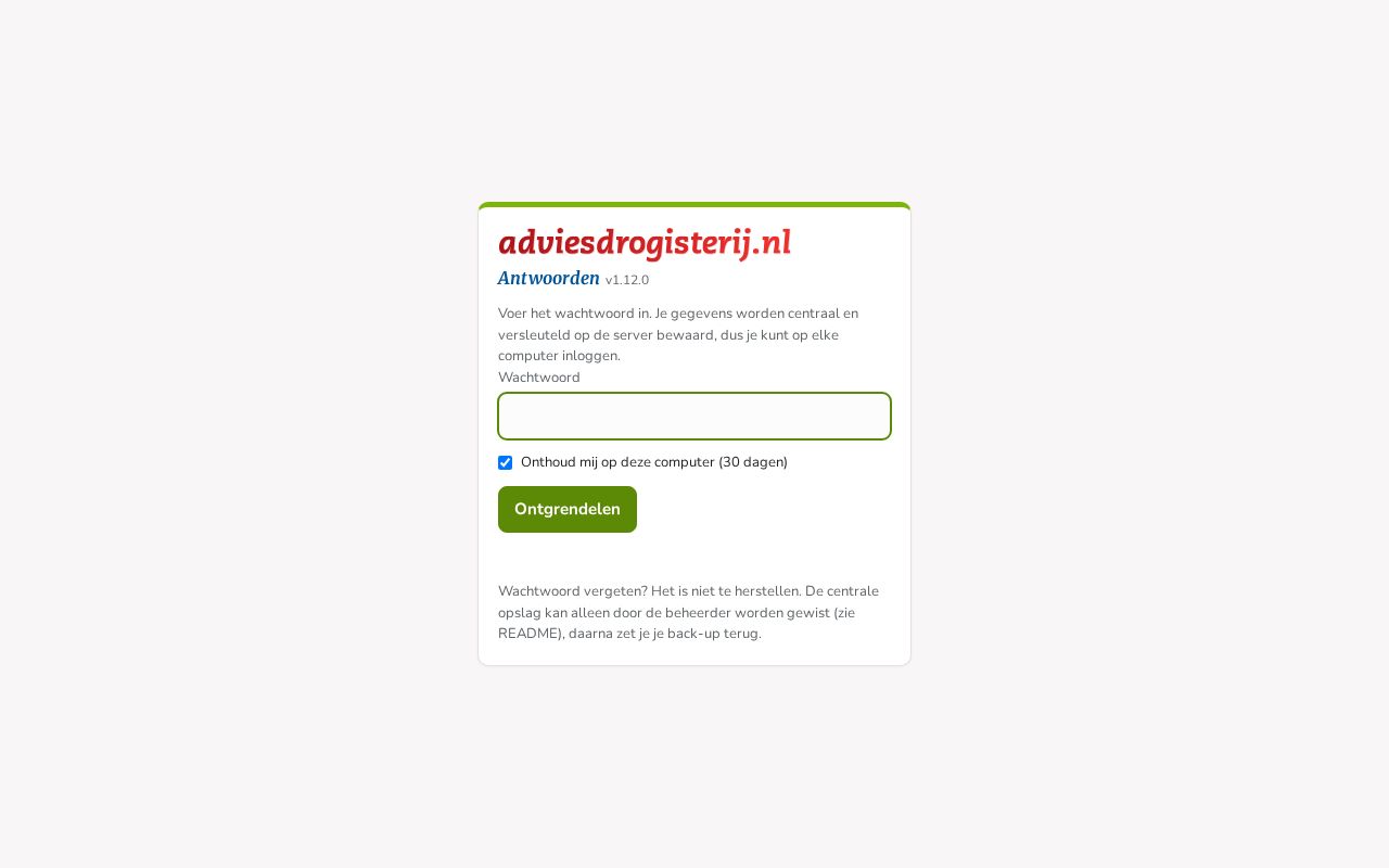 Preview of Antwoorden Adviesdrogisterij Nl