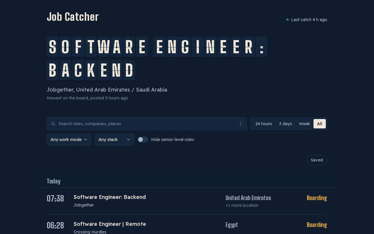Preview of Job Catcher