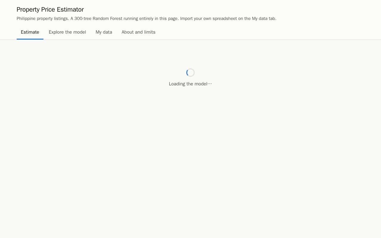 Preview of Property Price Estimator