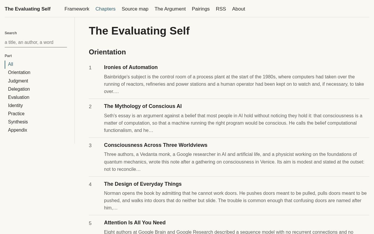 Preview of Evaluating Self