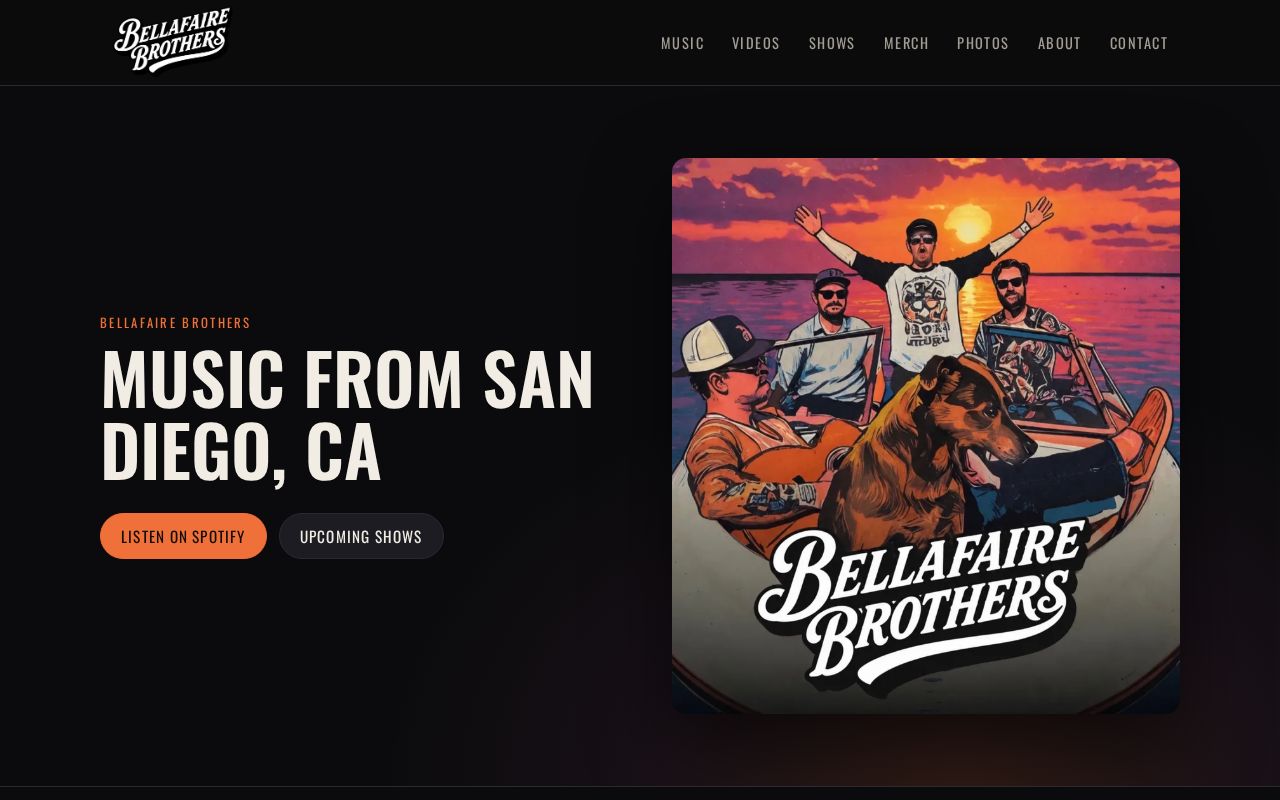Preview of Bellafaire Brothers Website