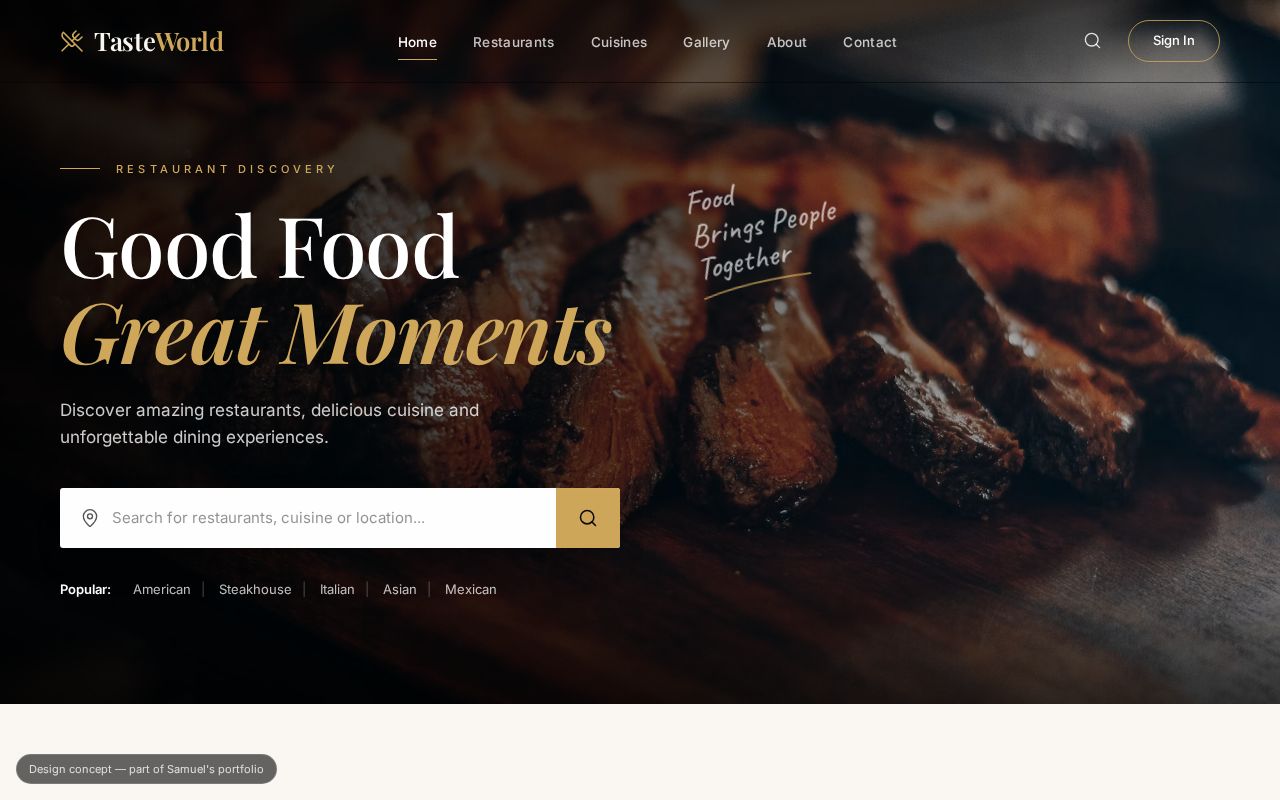 Preview of Tasteworld