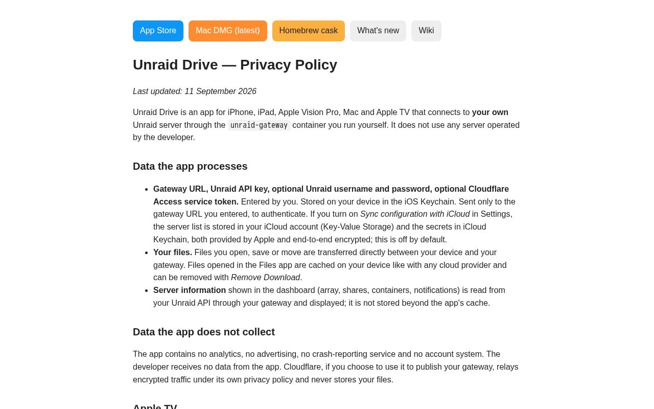 Preview of Unraid Drive