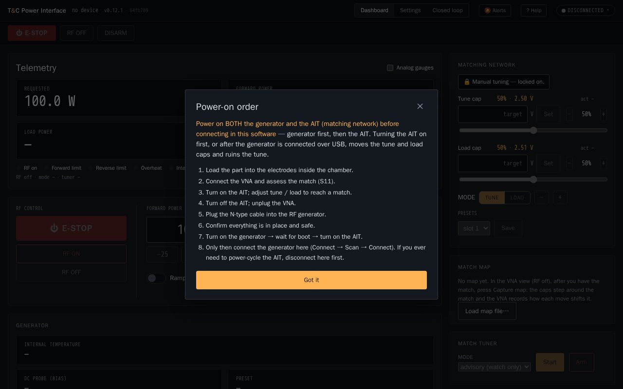 Preview of Tc Power Interface