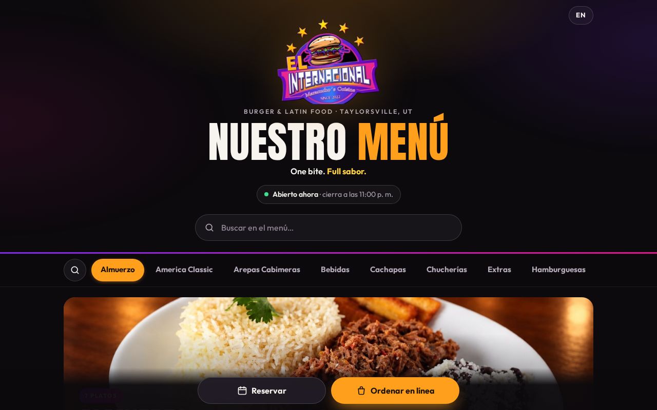 Preview of Menú