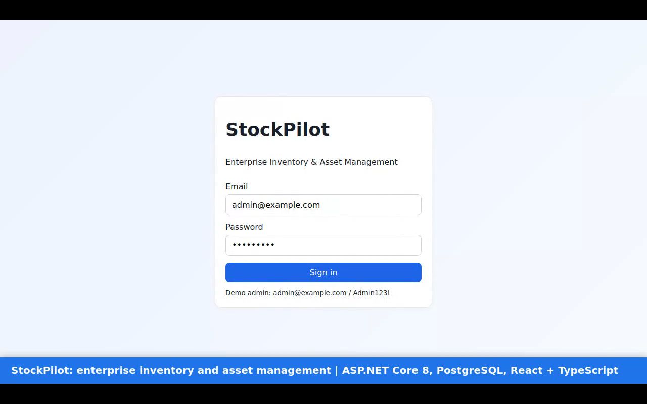 Preview of Enterprise Inventory System
