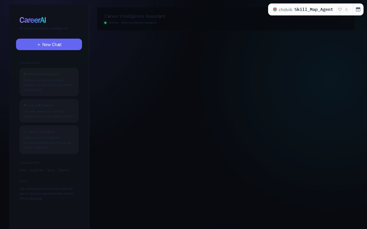 Preview of Skill Map Agent