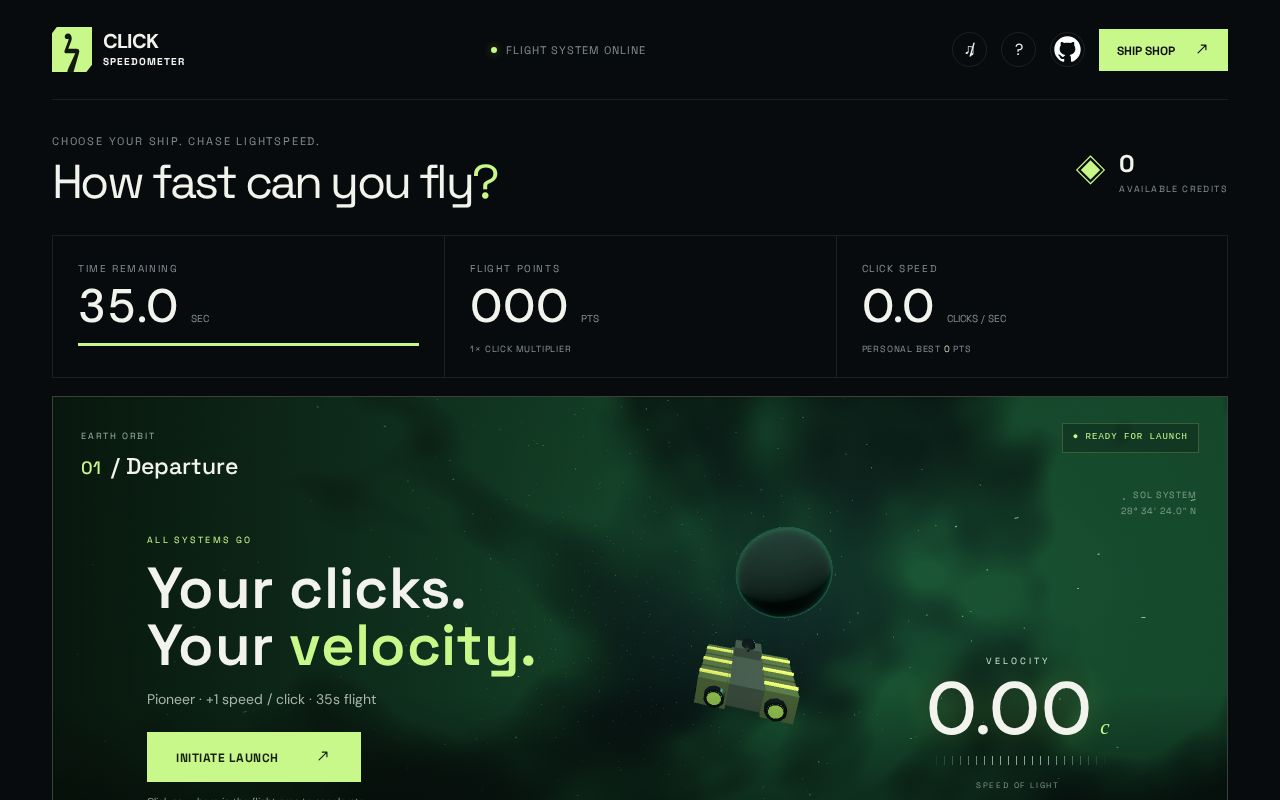 Preview of Click Speedometer