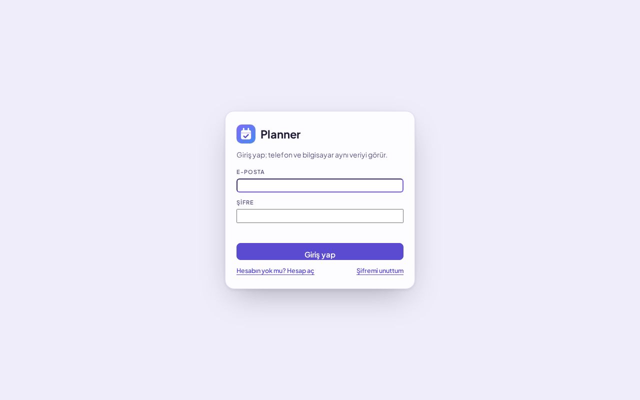 Preview of Planner