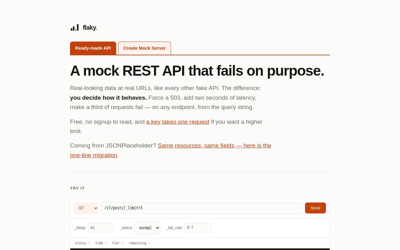 Preview of Flaky