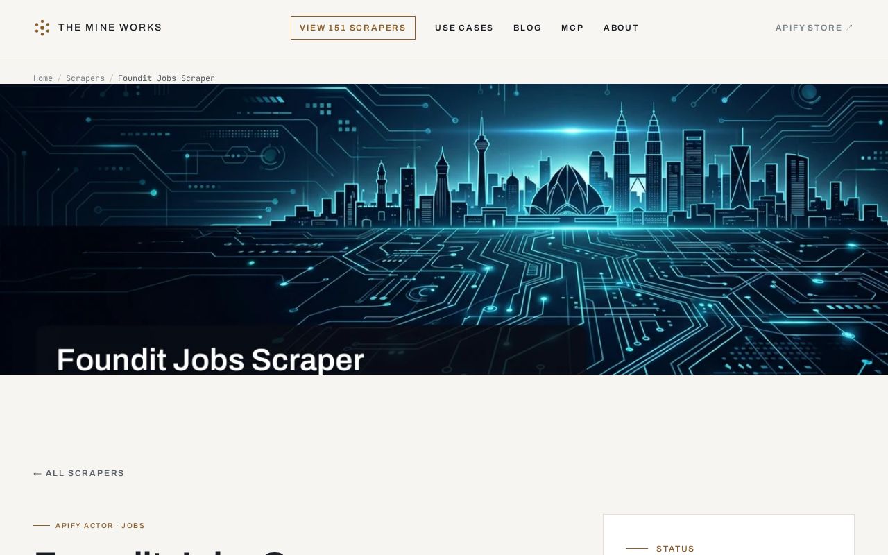 Preview of Foundit Jobs Scraper