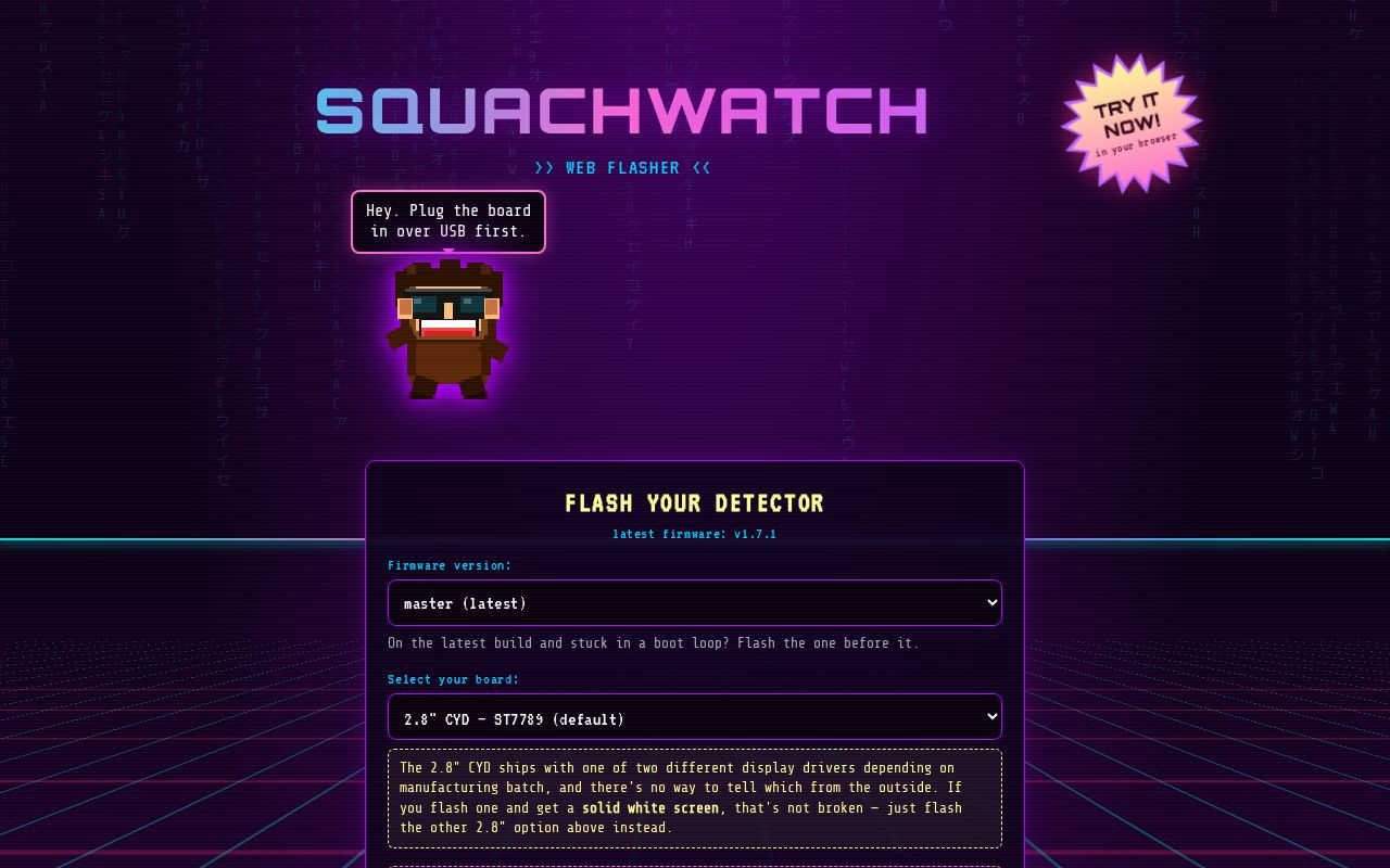 Preview of SquachWatch CYD