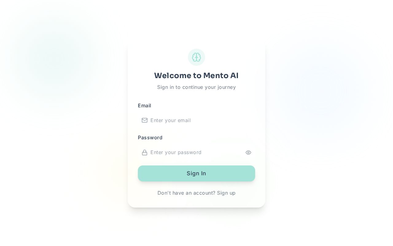 Preview of MENTO AI