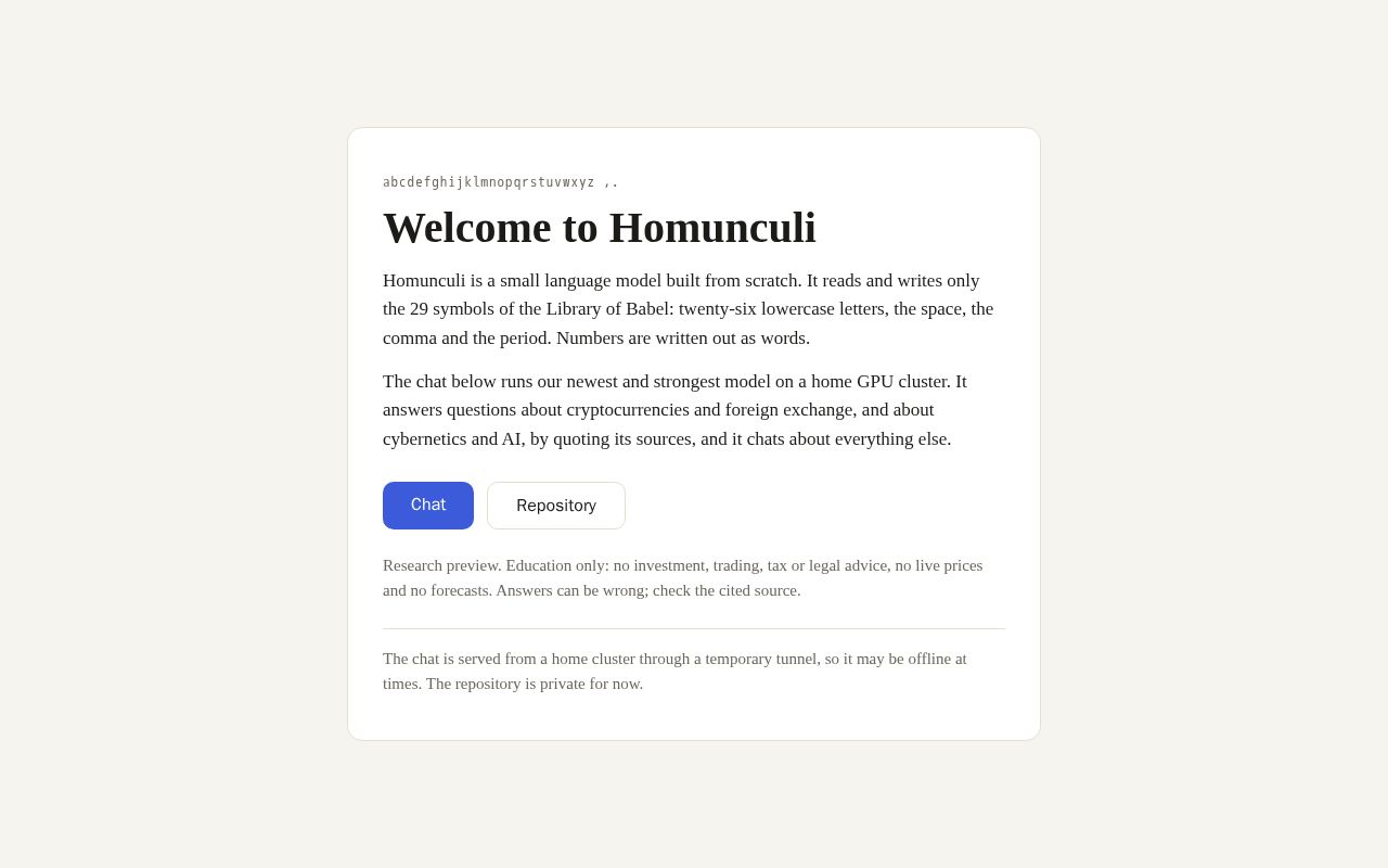 Preview of Homunculi Site
