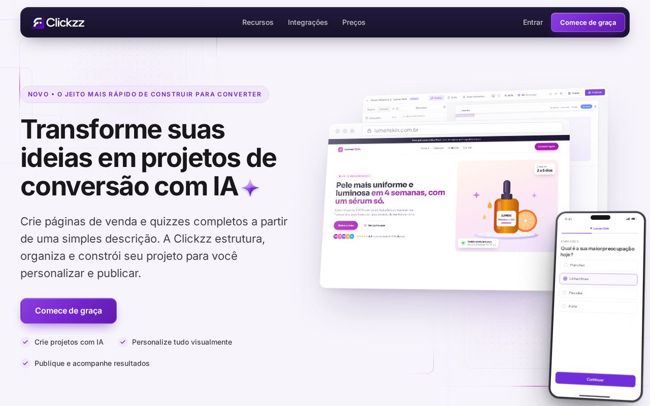 Preview of Clickzz Site