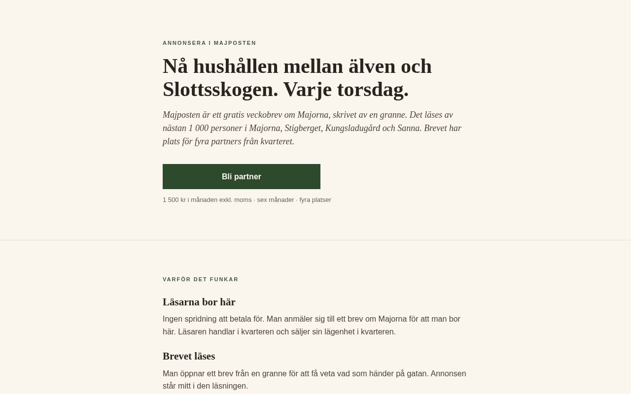 Preview of Majposten Partner