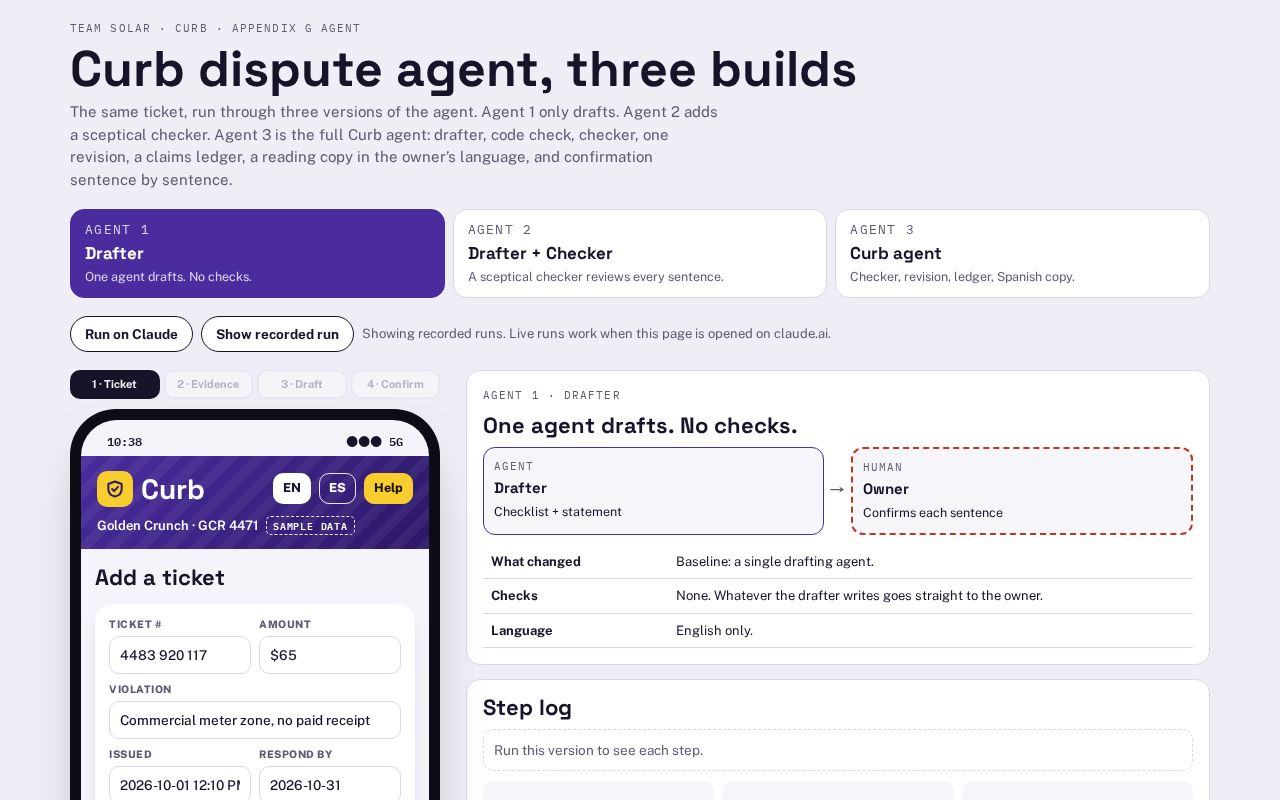 Preview of Curb Dispute Agent