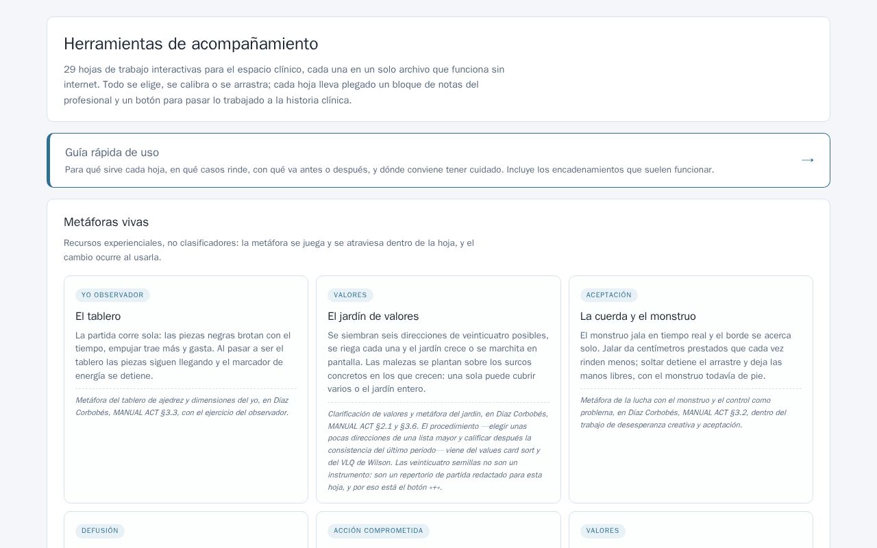 Preview of Herramientas Acompanamiento