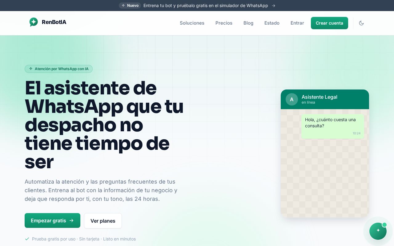 Preview of Frontend de Renbotia
